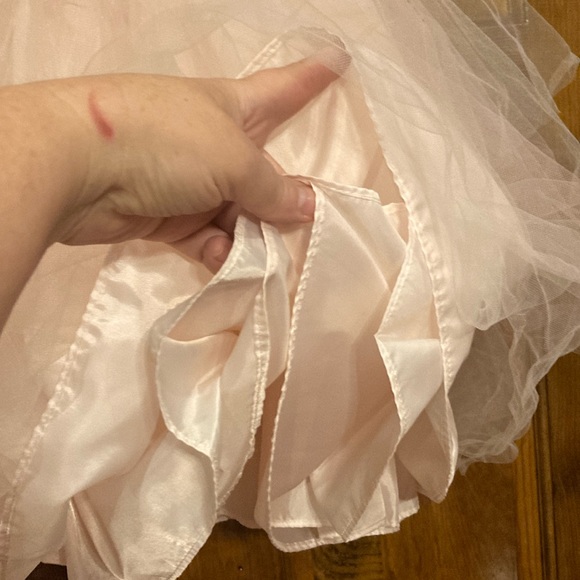 Like New Size 5 Blush Beaded Tulle Flower Girl / Special Occasion Dress - Picture 10 of 11